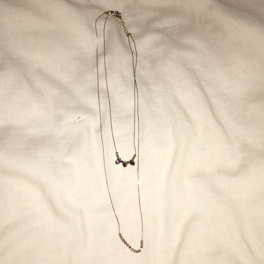 Layered gold necklace